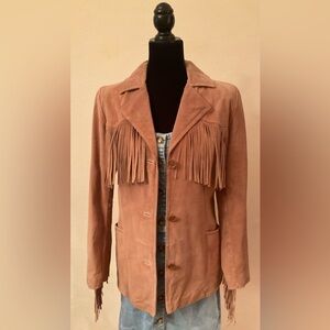 Fringed Suede Leather Jacket
